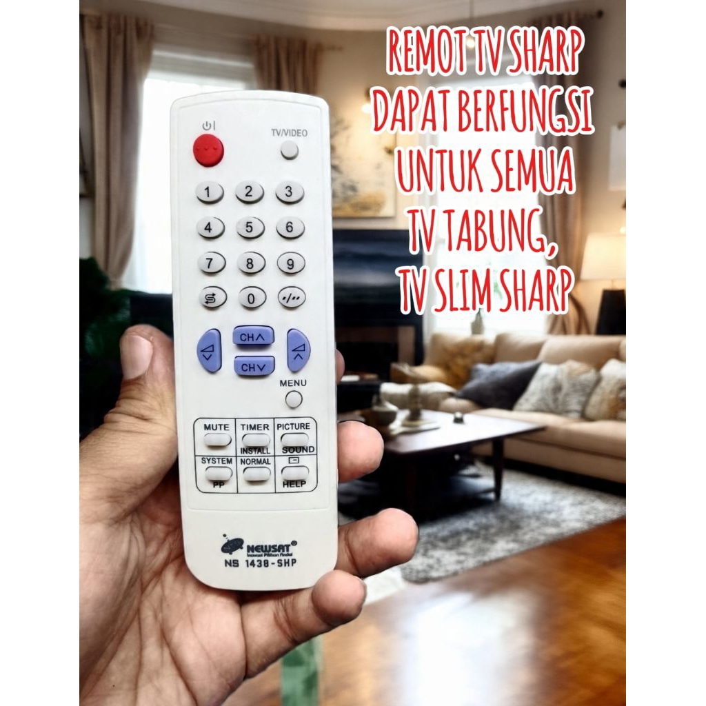 REMOTE TV SHARP TABUNG /SLIM MULTI UNIVERSAL