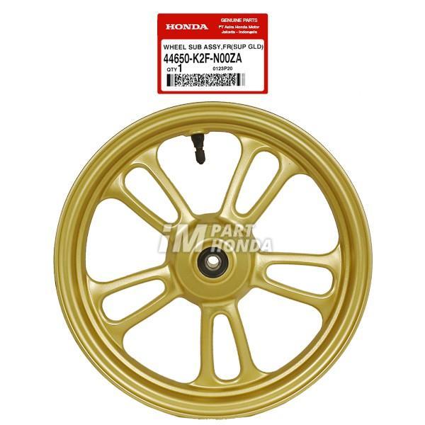 44650-K2F-N00ZA Velg Racing Depan Scoopy eSP K2F Prestige Gold JKT