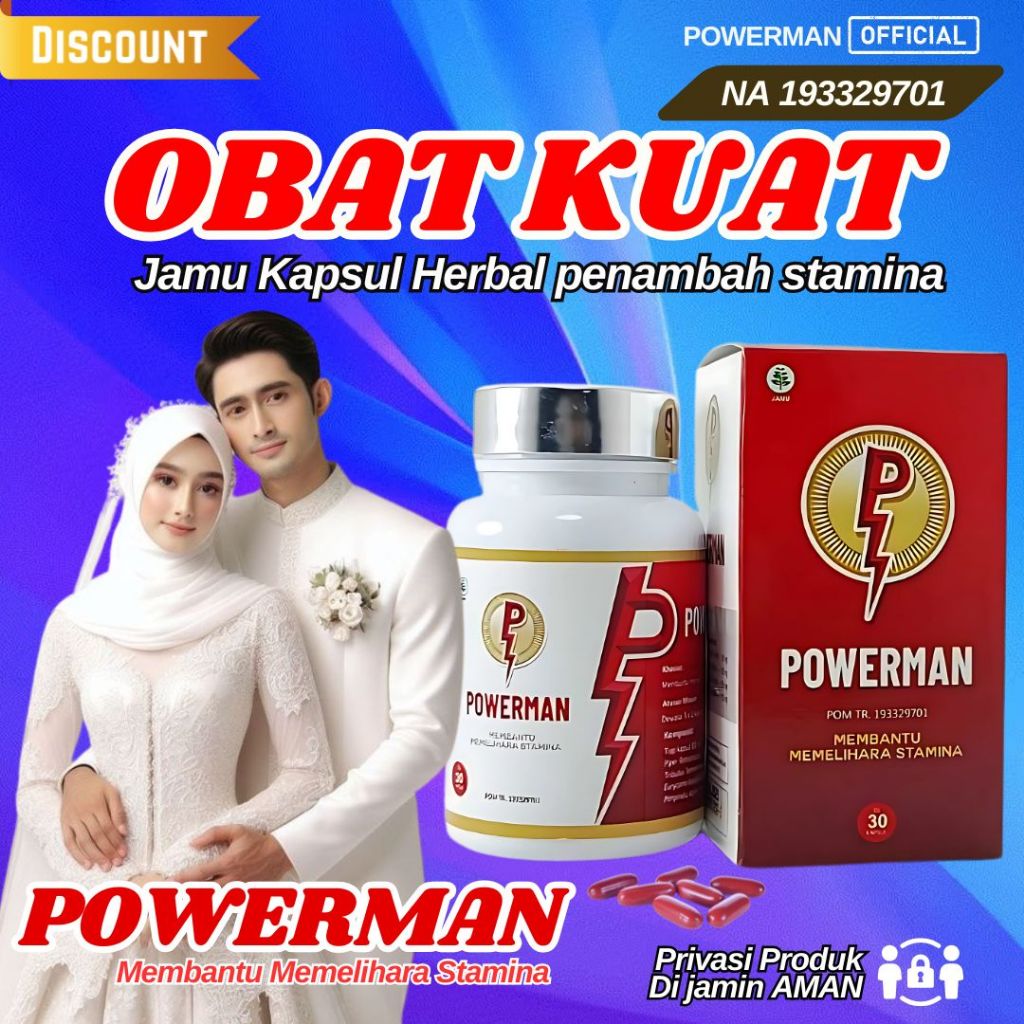 Powerman OBAT KUAT Membantu Memelihara Stamina 30 Kapsul