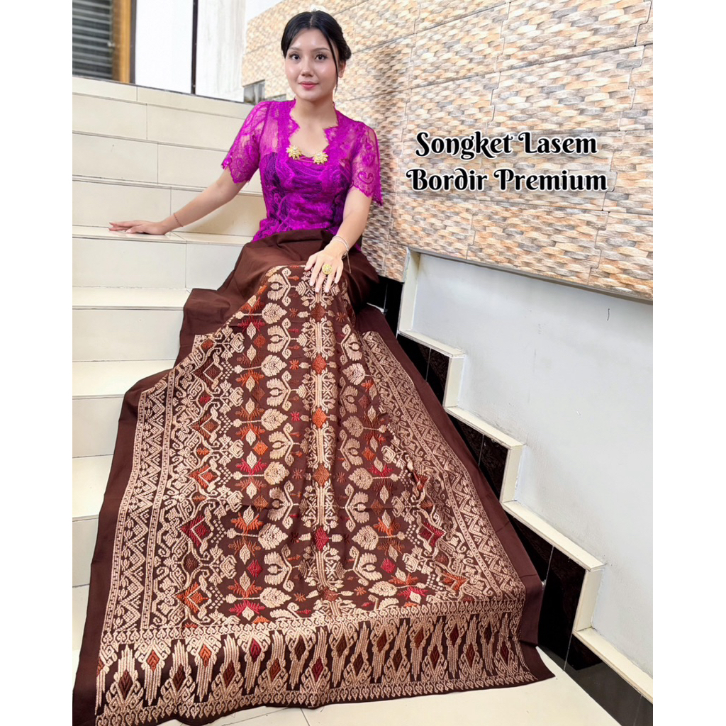 Kamen songket endek bordir lasem lembaran