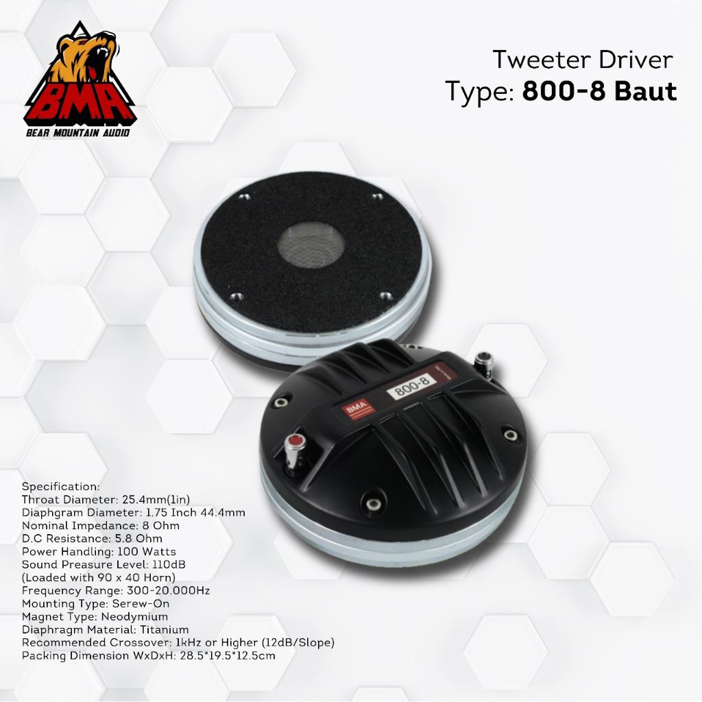 tweeter driver BMA 800-8 | BMA original