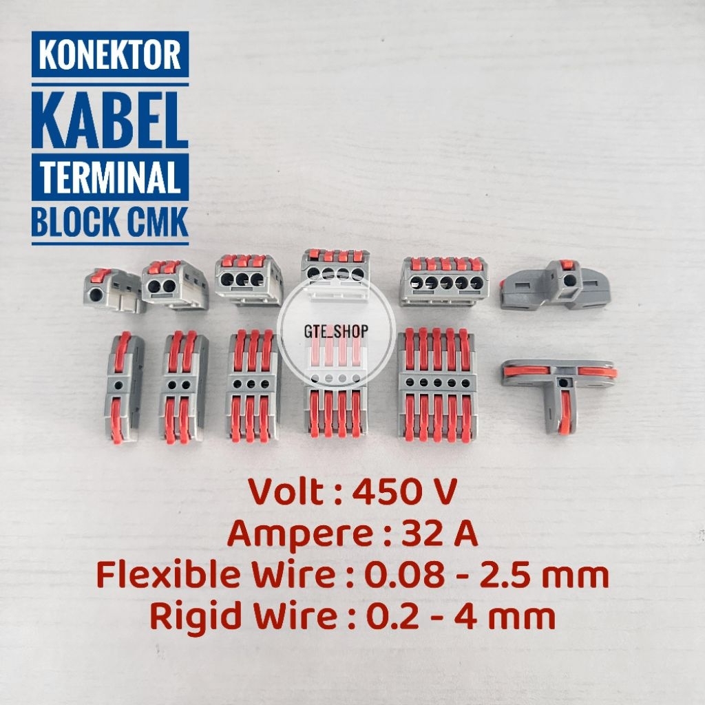 Konektor Kabel listrik Terminal Block Connector CMK Wago Penyambung Kabel Split Wire Connector