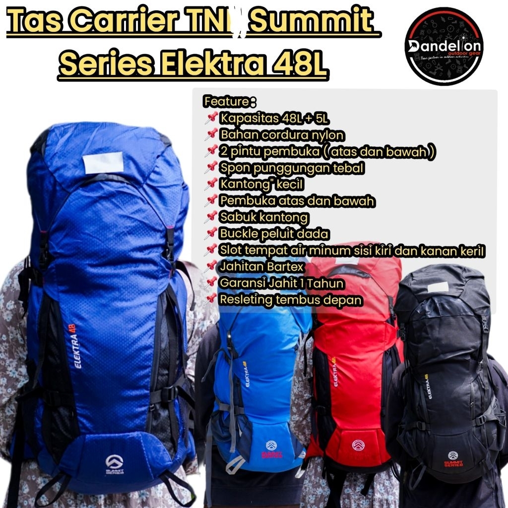 Tas Gunung Summit Series TNF Elektra 48L
