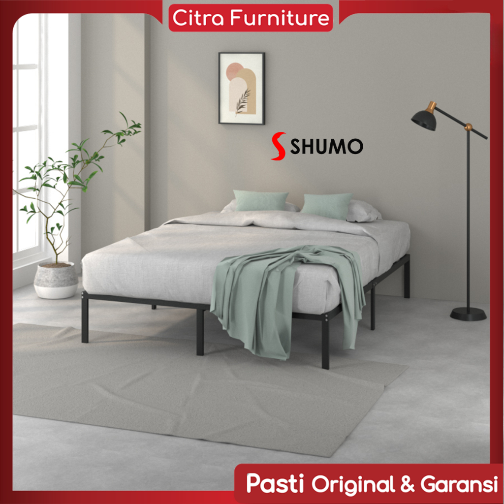 Citra Furniture SHUMO Dipan Ranjang Besi Minimalis Knock Down BED IN A BOX 160 x 200