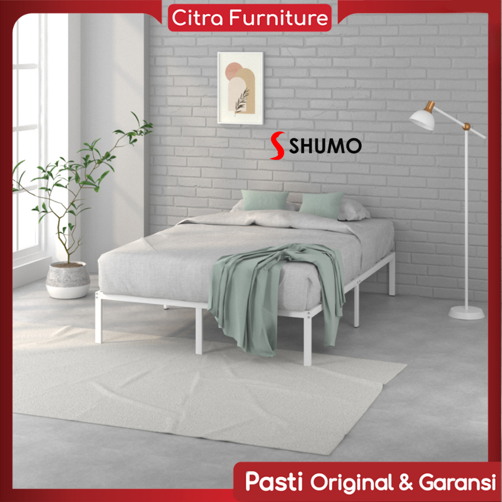 Citra Furniture SHUMO ® Dipan Ranjang Besi Minimalis Knock Down BED IN A BOX 140 x 200