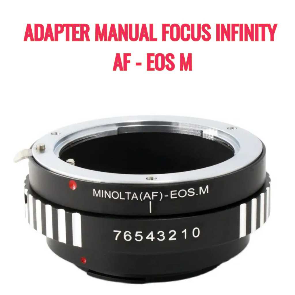 Lens Adapter | AF- EOSM | Lensa Sony Minolta AF Lens to Body Camera EOS M EF-M Mirrorless Mount Kame