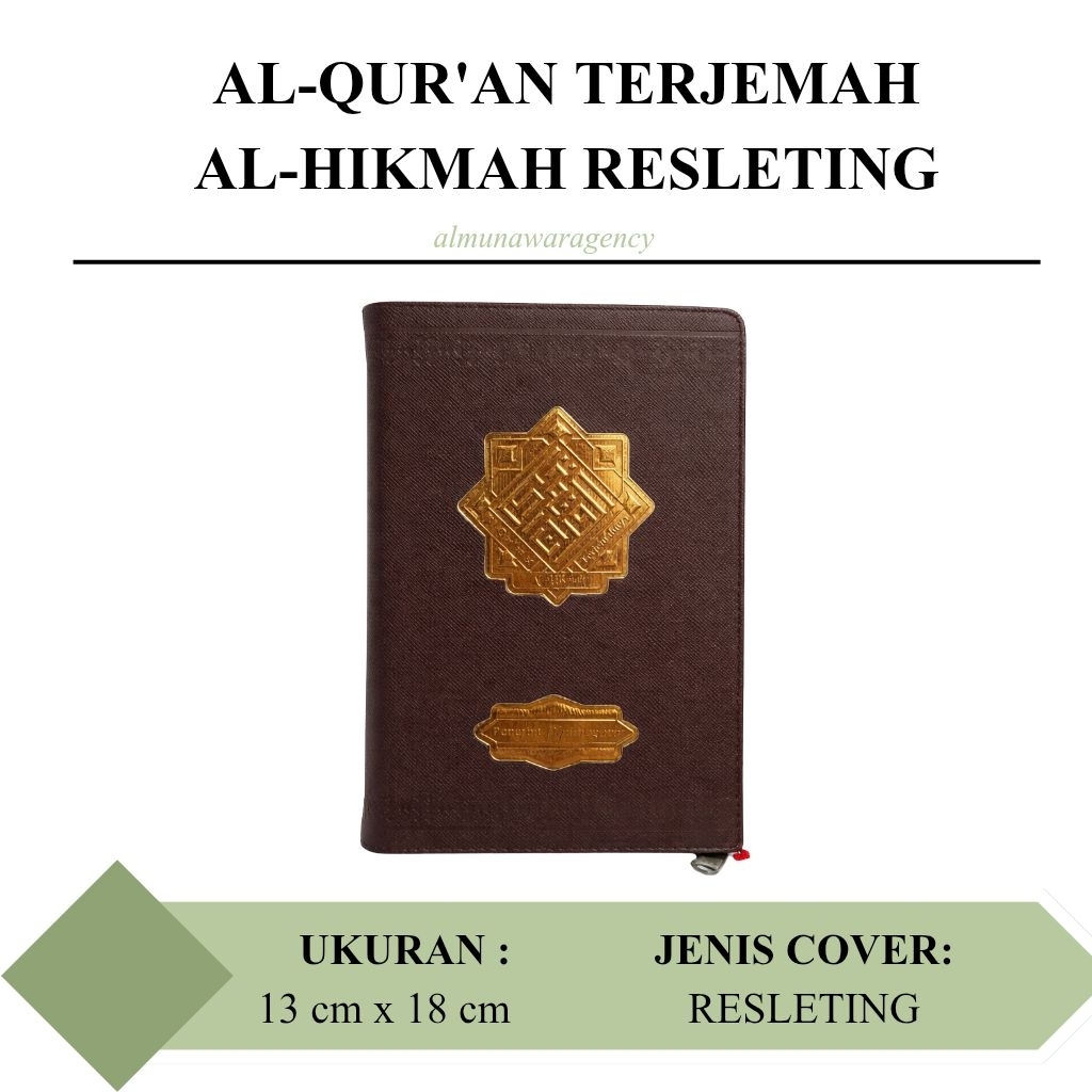 Alquran Terjemah Al-Hikmah Resleting Penerbit Diponegoro