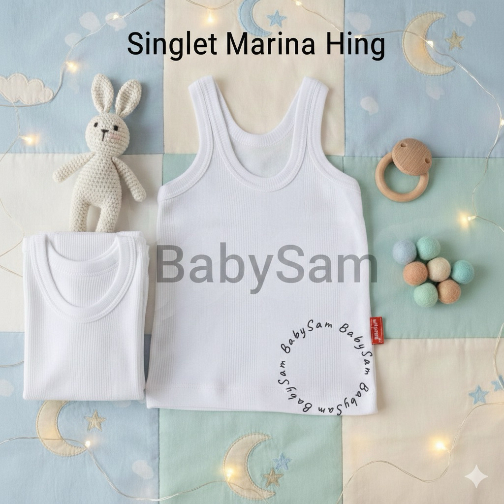 [12 Pcs] Singlet Marina Hing - Kaos Dalam Anak/Remaja/Dewasa Murah Cewek/Cowok