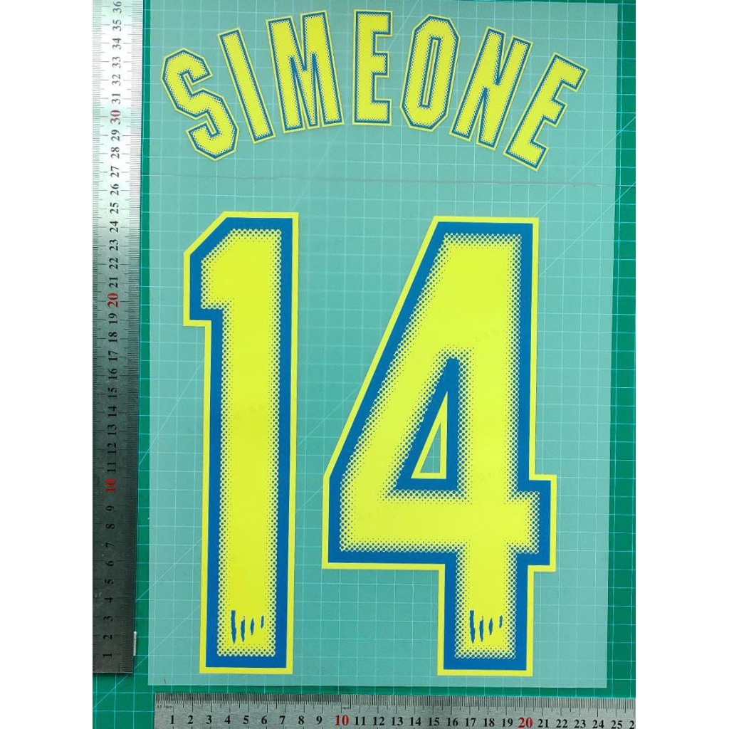 NAMESET HK SIMEONE ATLETICO ATM SPIDER 2004-2005