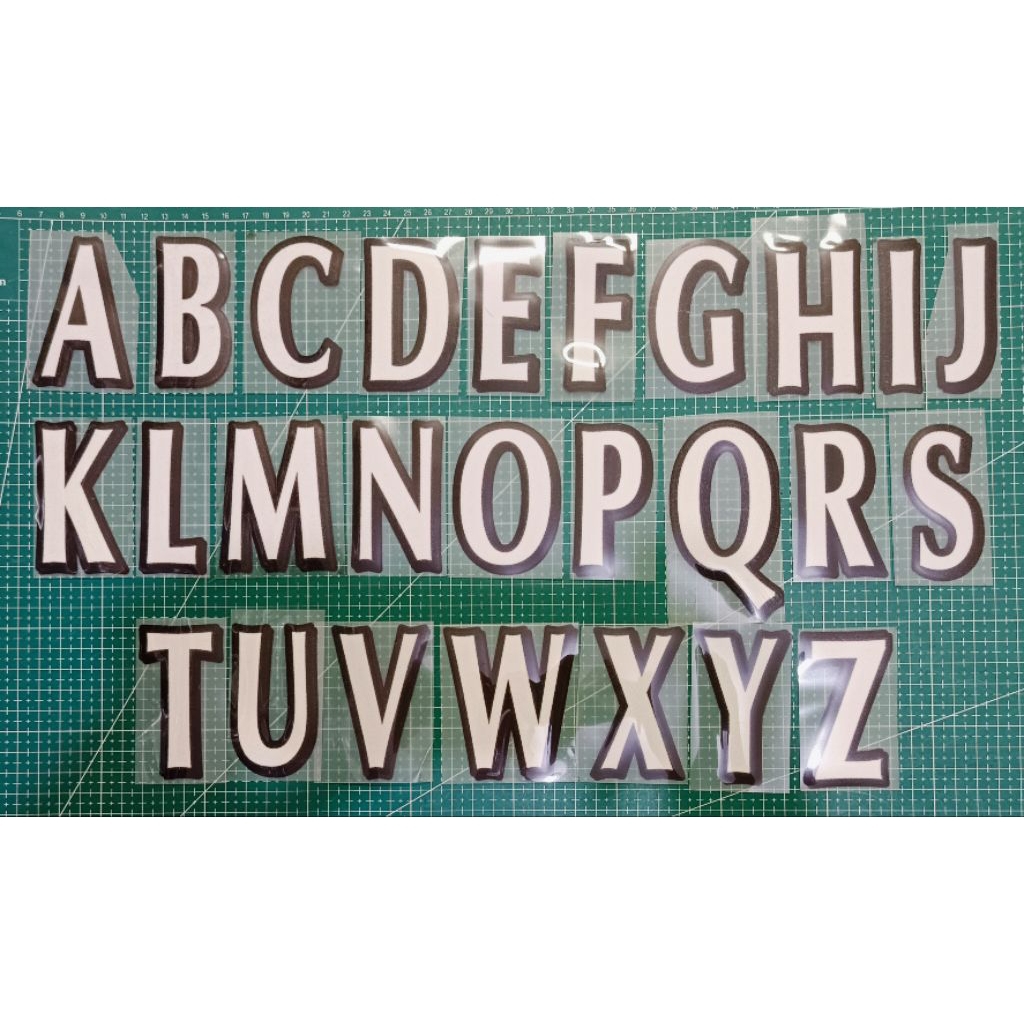 FONT CUSTOME NAMESET HK FLOCK VELVET EPL PREMIER LEAGUE 1996-2007