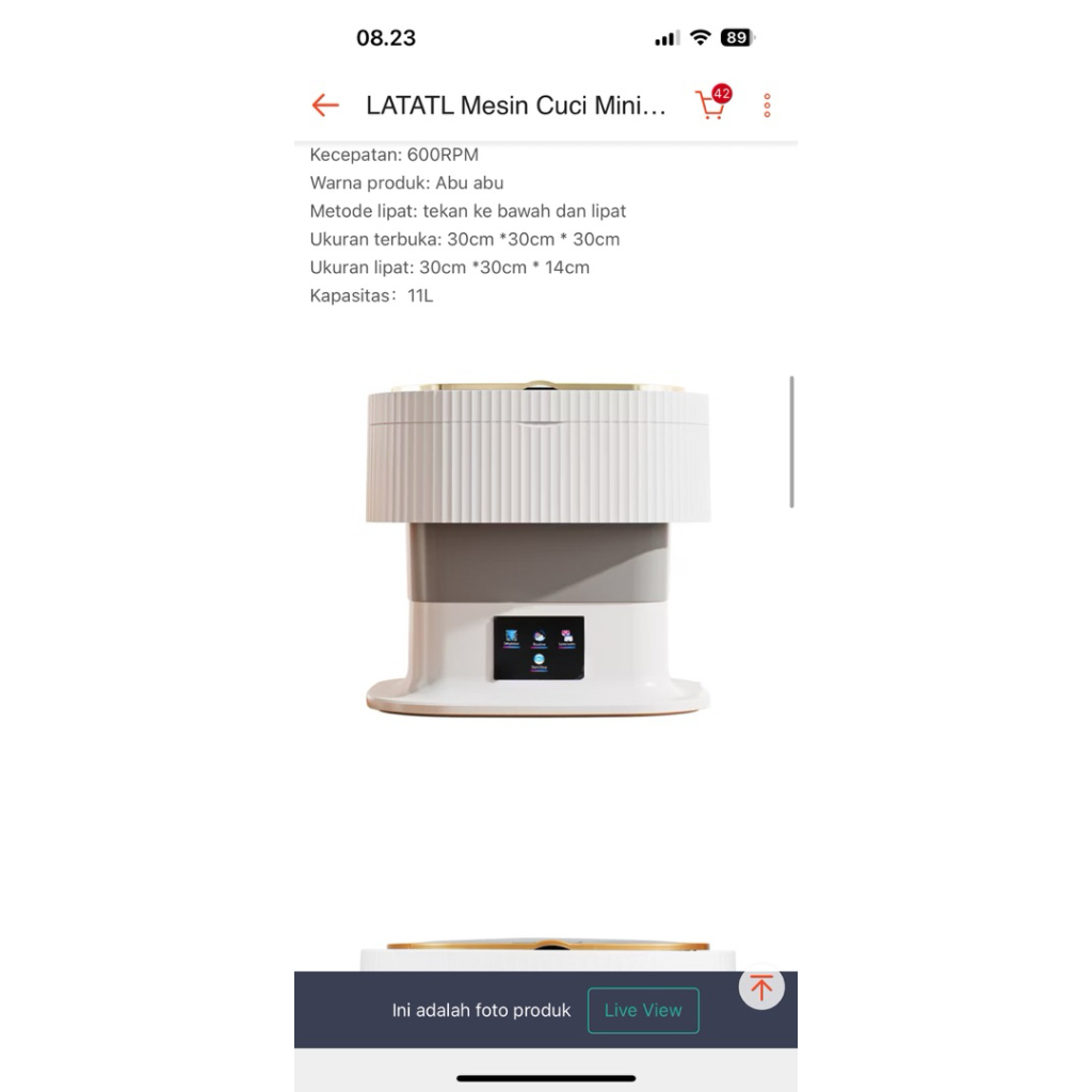 Mesin cuci Mini Latalt Bekas