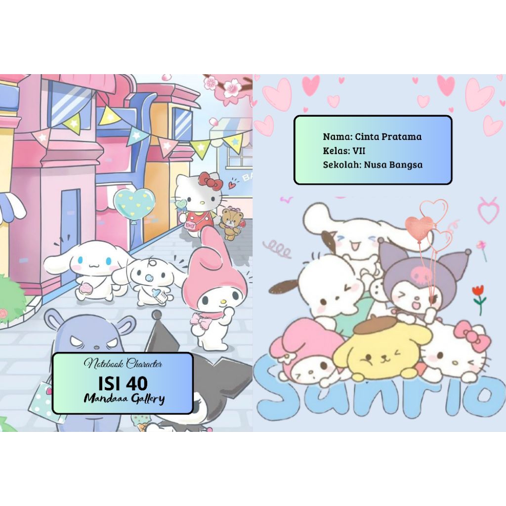 Buku Tulis Motif | Full Sanrio