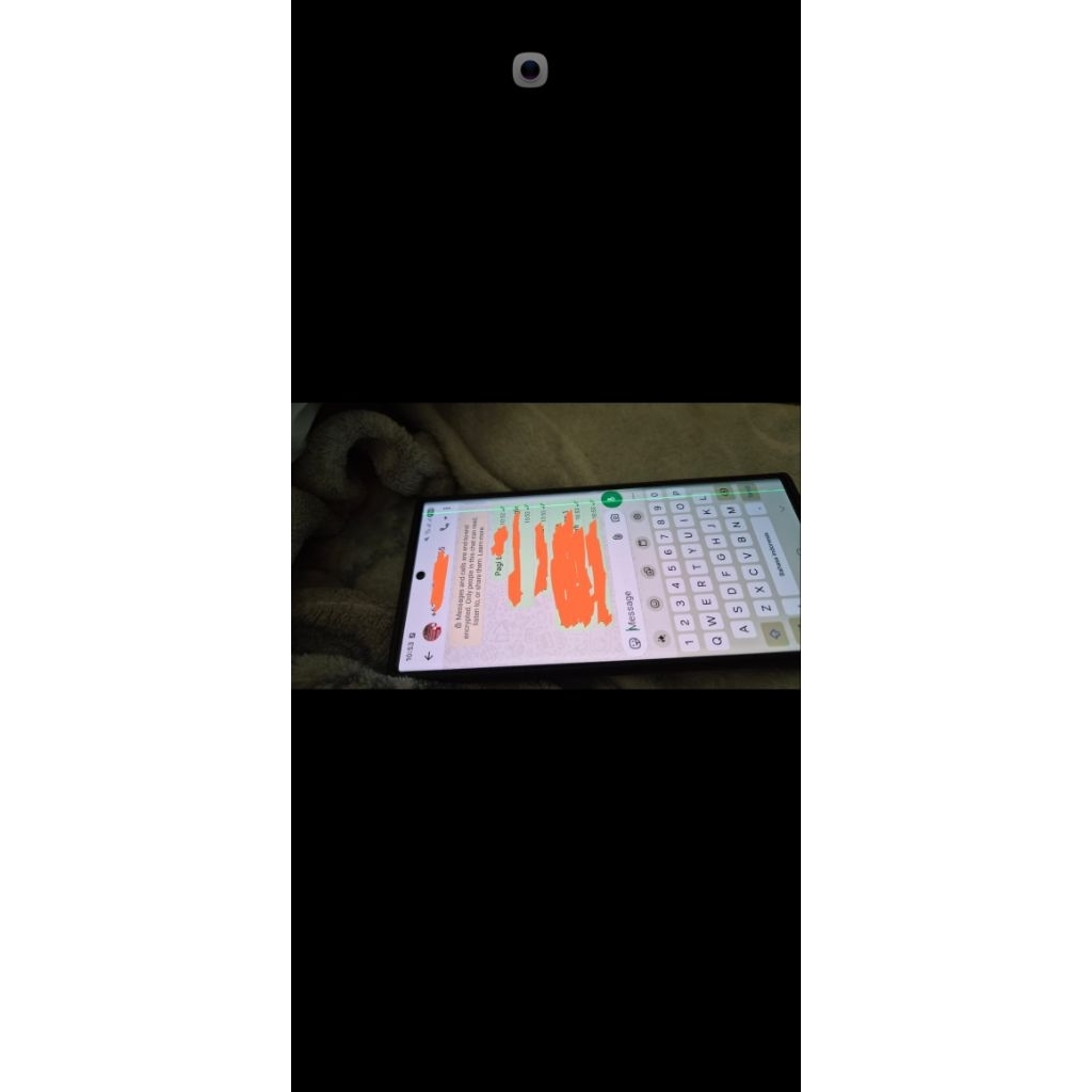 LCD Samsung S22 Ultra 100% Original 2 garis hijau Semua Pengerjaan Pelepasan di Samsung Service Cent