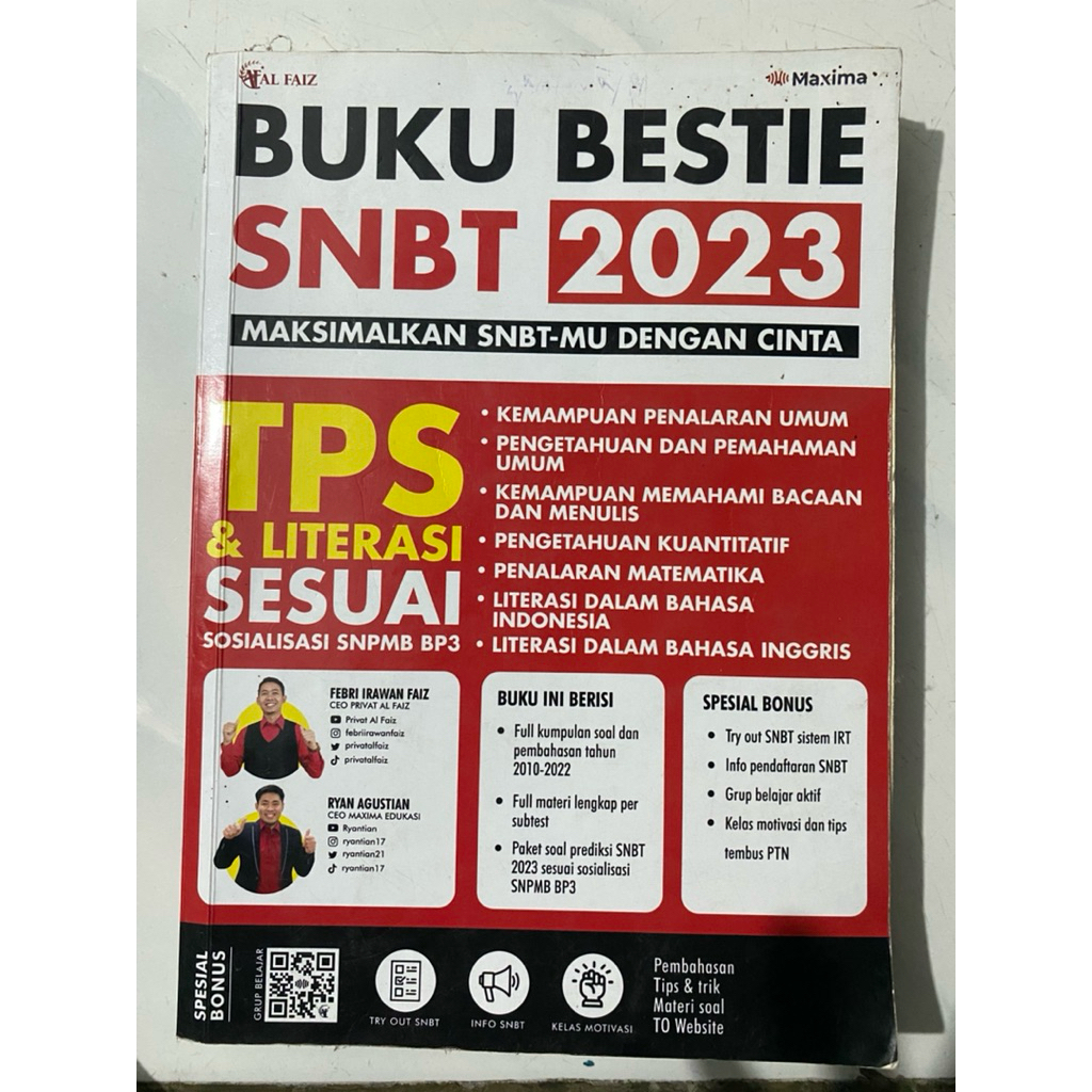 BUKU BESTIE UTBK 2023 PRELOVED | BUKU LATIHAN UTBK PRELOVED