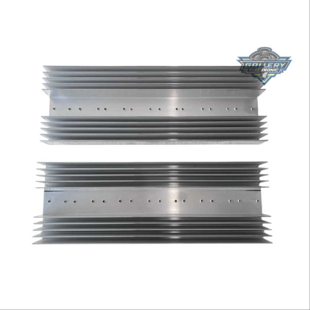 Pendingin Transistor Final Toshiba 5sirip Panjang 30cm Super / Heatsink Toshiba Sanken MJL TIP - Teb