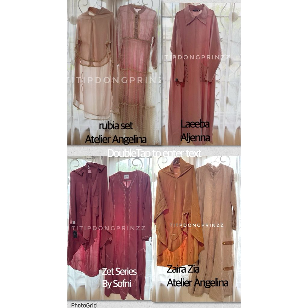 PRELOVED GAMIS DRESS BY SOFNI VANILLA DRESSBYAIRIN ATELIER ANGELINA ALJENNA BARKHA