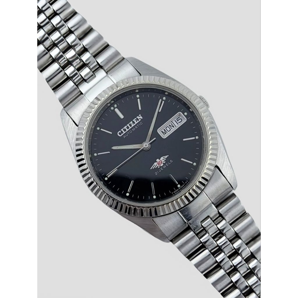 Jam Citizen Eagle 7 President Black Automatic NOS Original Japan