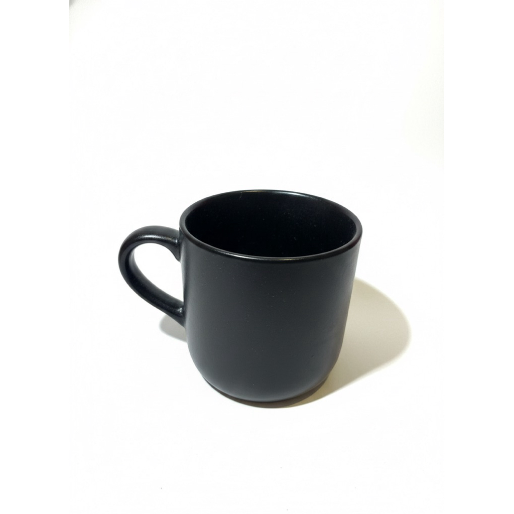 Gelas premium warna hitam - gelas minum bahan keramik / cangkir hitam