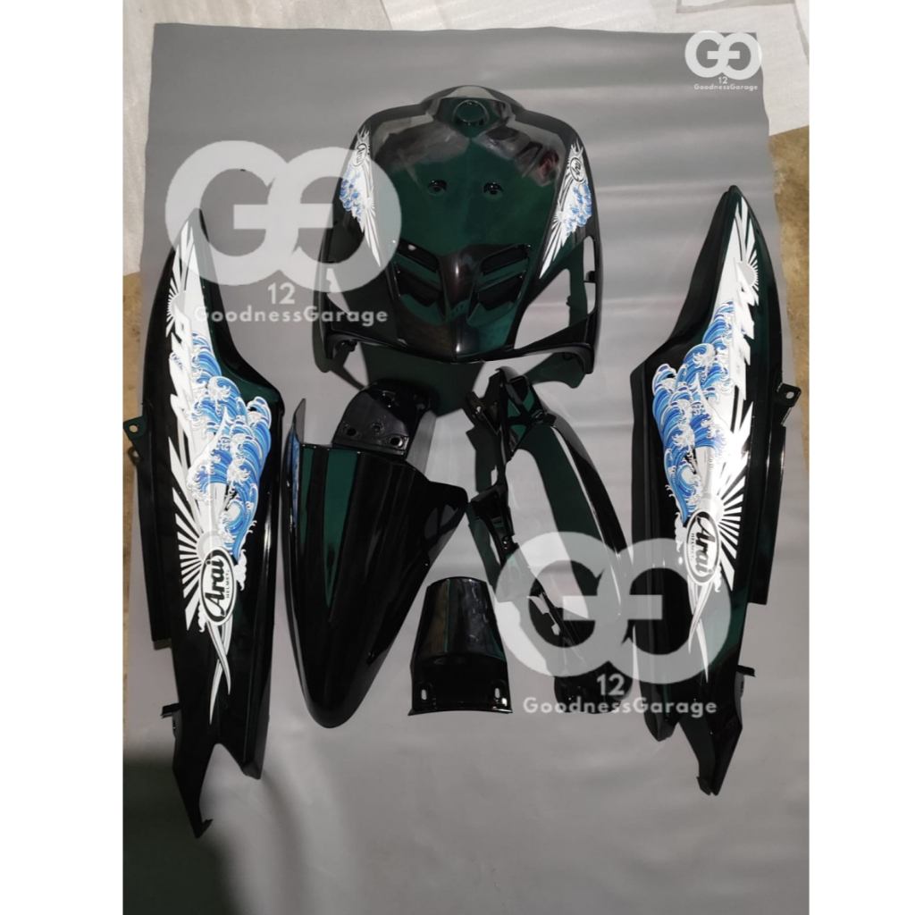 Yamaha Mio Sporty Striping Arai Ombak - Full Cover Body Halus Mio Striping Arai
