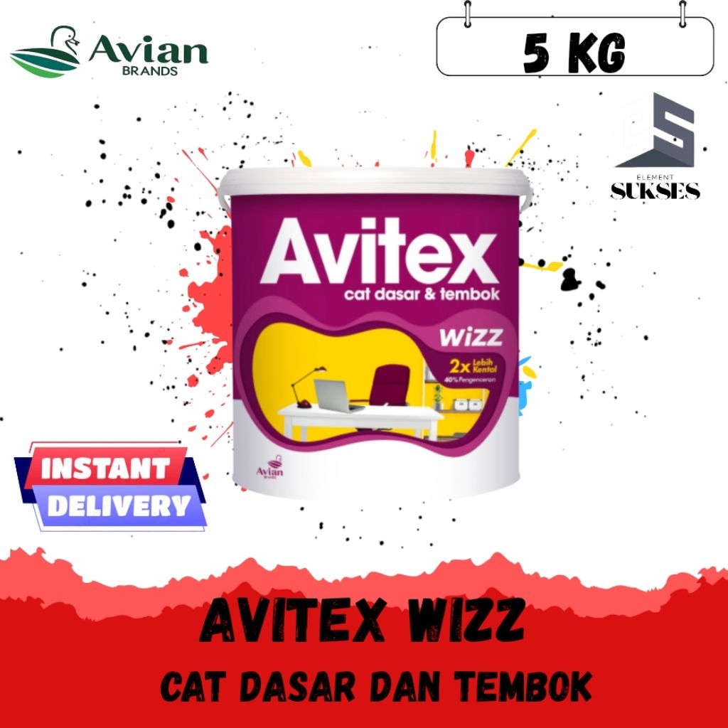 AVITEX WIZZ CAT TEMBOK DASAR ALKALI DINDING 5KG