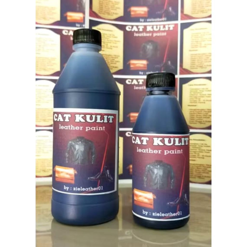Cat jaket kulit hitam - Coklat dll, Isi 200ml - 400ml Original