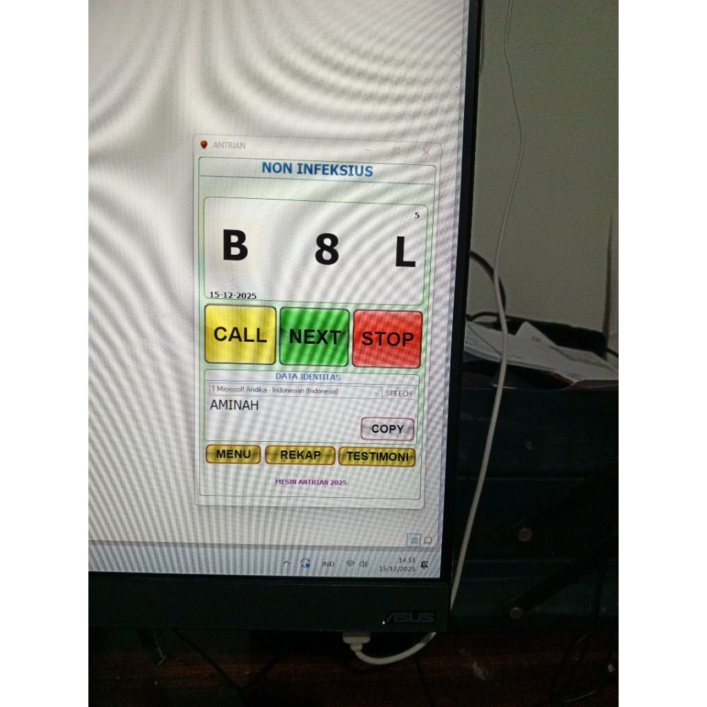 SOFTWARE APLIKASI MESIN ANTRIAN