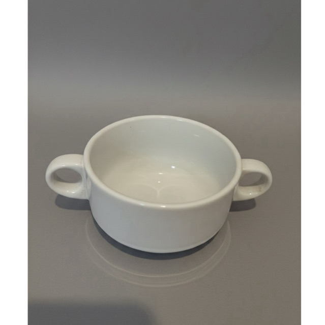 termurah - mangkok soup bahan keramik premium / mangkok bubur kecil premium warna putih