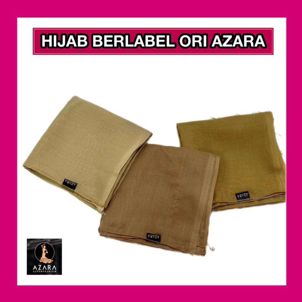 HIJAB JILBAB SEGI EMPAT PREMIUM AZARA JAHIT TEPI AZARA SUPERFASHION