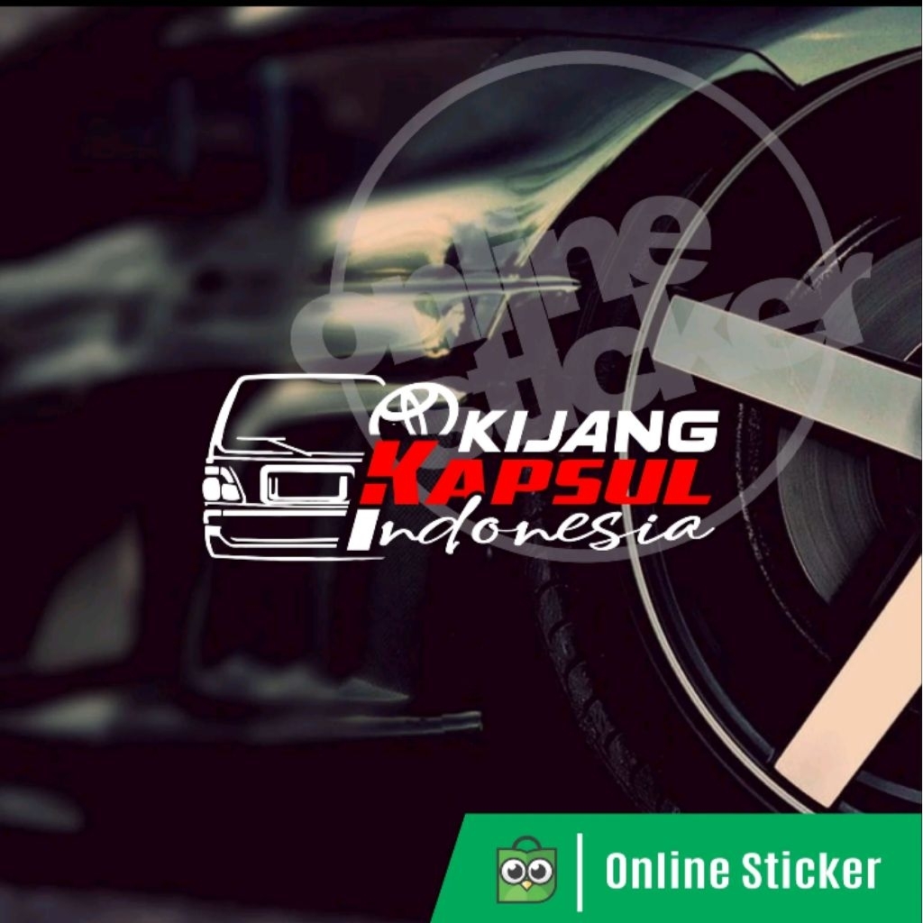 Sticker kaca mobil kijang kapsul stiker variasi kaca mobil kijang stiker kijang kapsul keren