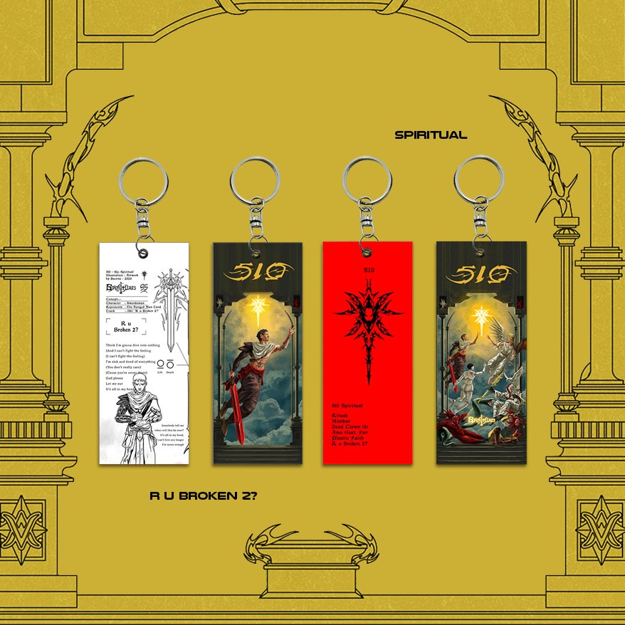 gantungan kunci 510 band - 510 mimbar - 510 cult ministry - merchandise band - 510SQUAD - fanmade