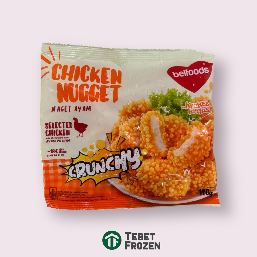 BELFOODS CRUNCHY NUGGET 140GRAM - TEBET FROZEN