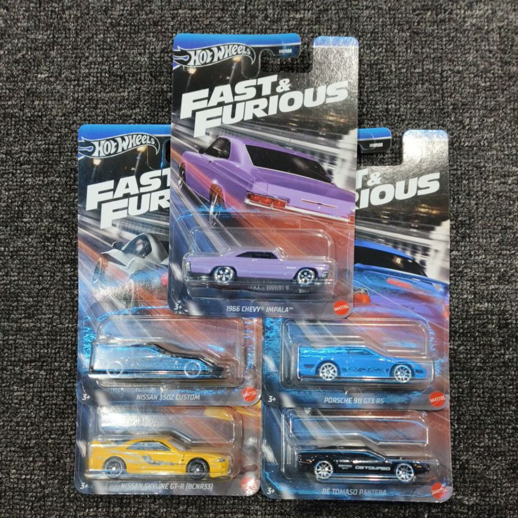 HOTWHEELS FAST & FURIOUS 1 SET