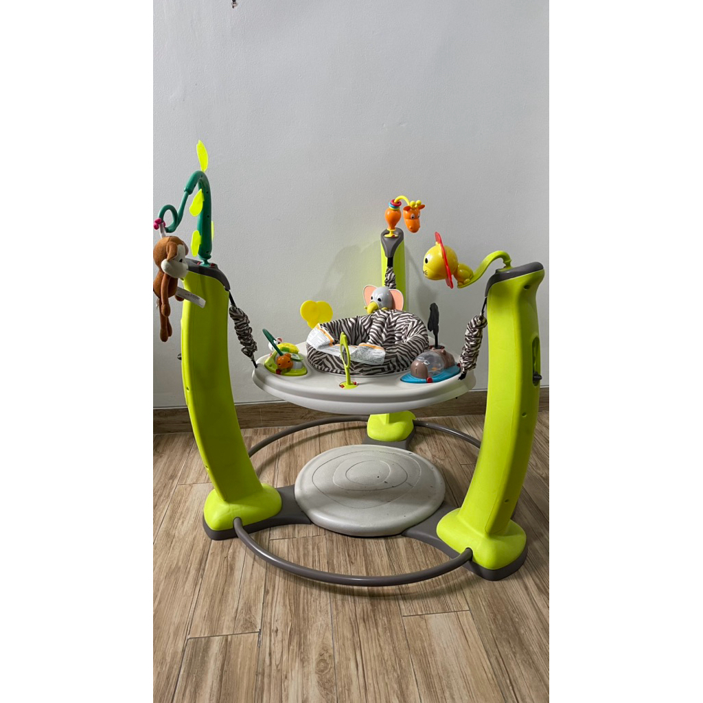 Preloved Evenflo Exersaucer Jump adn Learn Jumperoo Jungle Quest