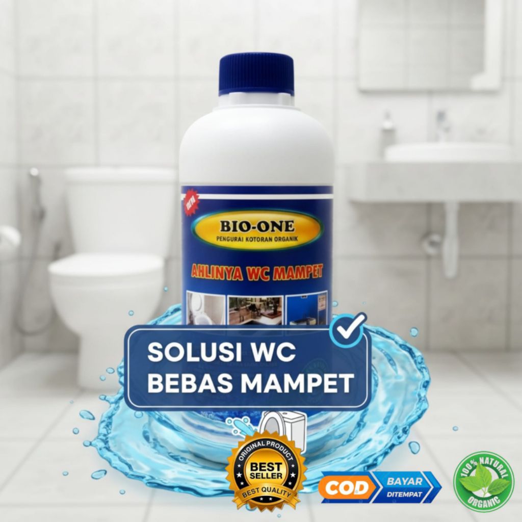 (500ml) Bio One Pengurai Limbah WC & Septic Tank l Probiotik Organik Pelancar Saluran Mampet