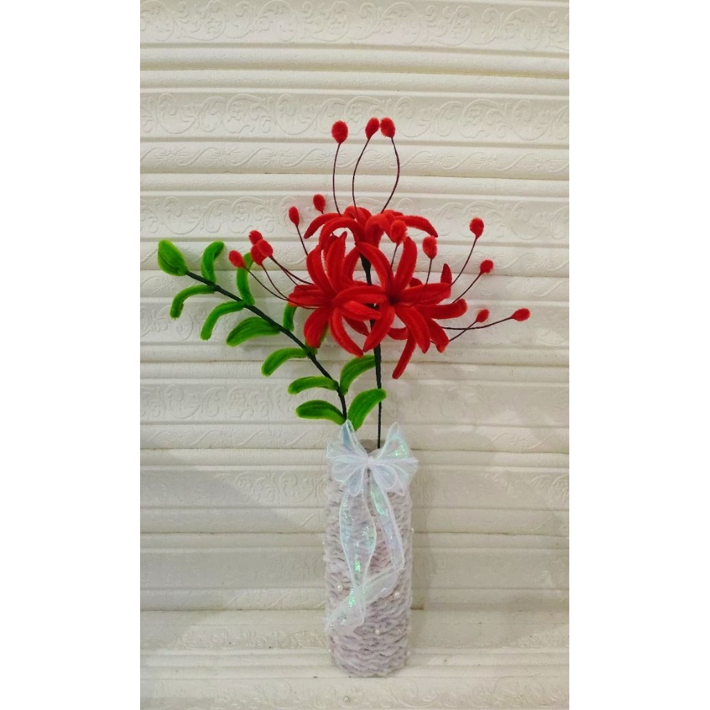Bunga Spider Lily Kawat Bulu Aesthetic | Single Flower spider lily