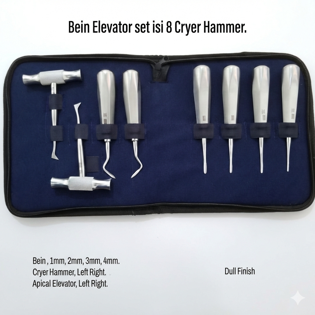 DENTAL BEIN ELEVATOR CABUT GIGI + CRYER SET - AMMA