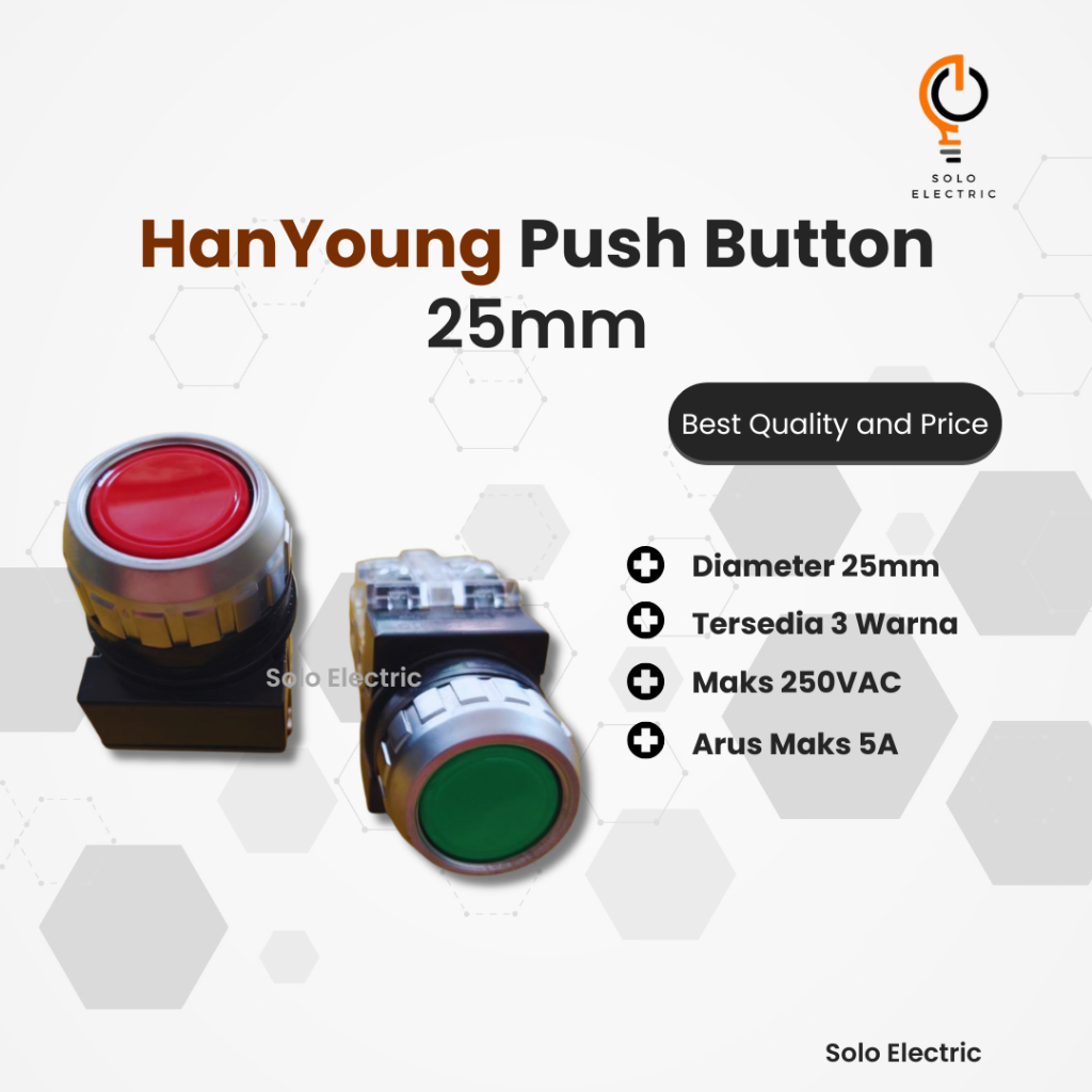 Push Button 25mm / push button hanyoung