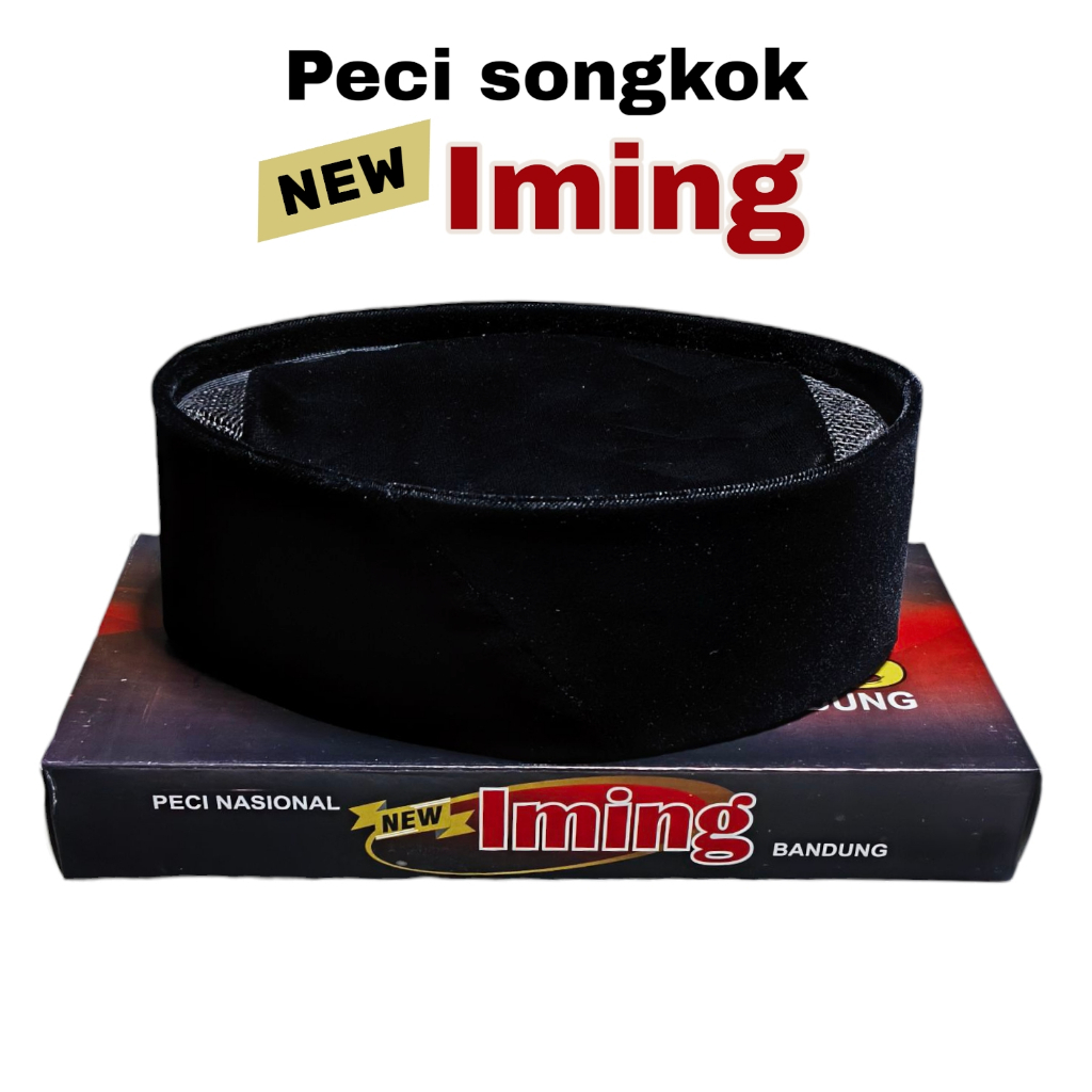 Peci Songkok Hitam New Iming original untuk anak dan dewasa