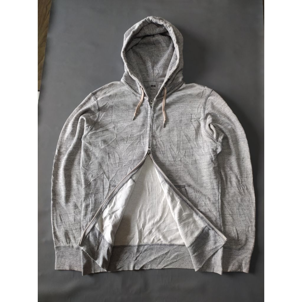 Zip Hoodie uniqlO abu double zipper
