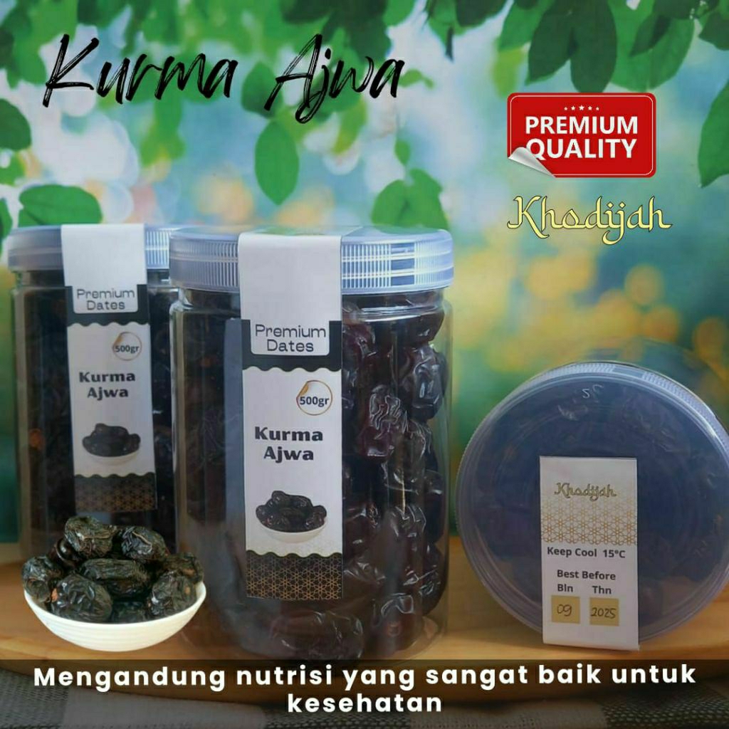 Kurma Ajwa | Ajwa Premium | ajwa madinah | ajwa organik 500 Gram