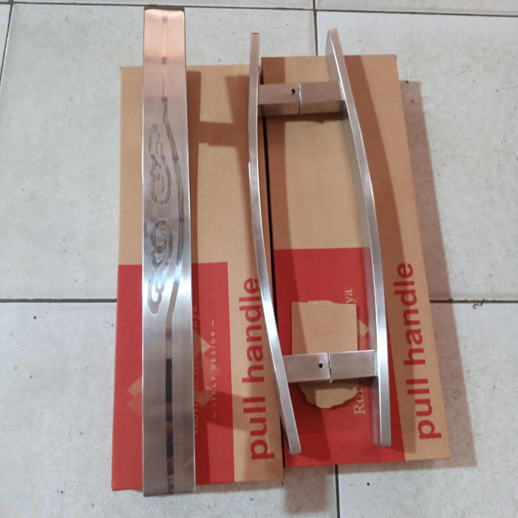 handle pintu rumah stainless gagang pintu minimalis baut tembus paloma 45cm 60cm