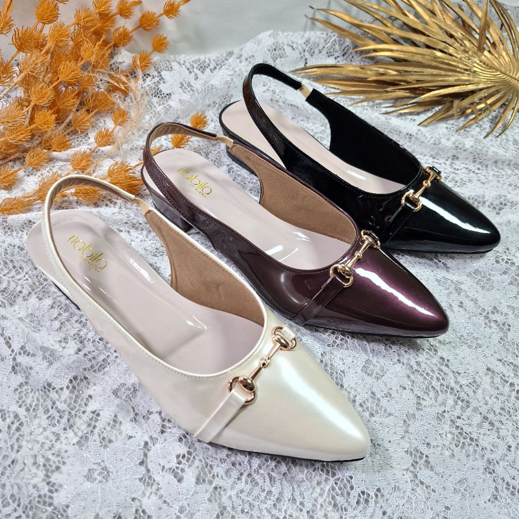 sepatu sandal 3cm wanita big size 37-45 nb 005