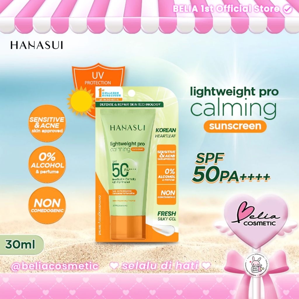 Hanasui Lightweight Pro Calming Sunscreen | Krim Tabir Surya | Suncreen