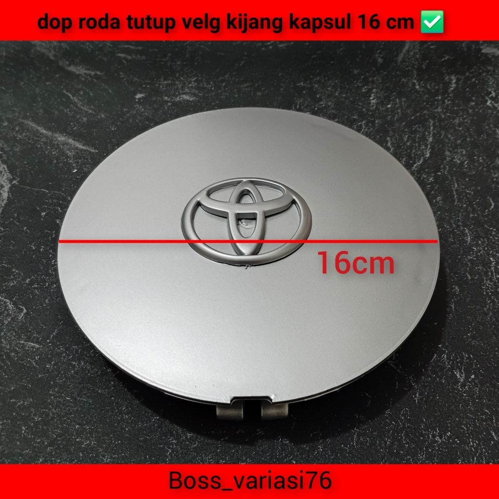 dop roda tutup velg mobil kijang lgx kijang kapsul diameter 16 cm warna silver harga 1 pcs