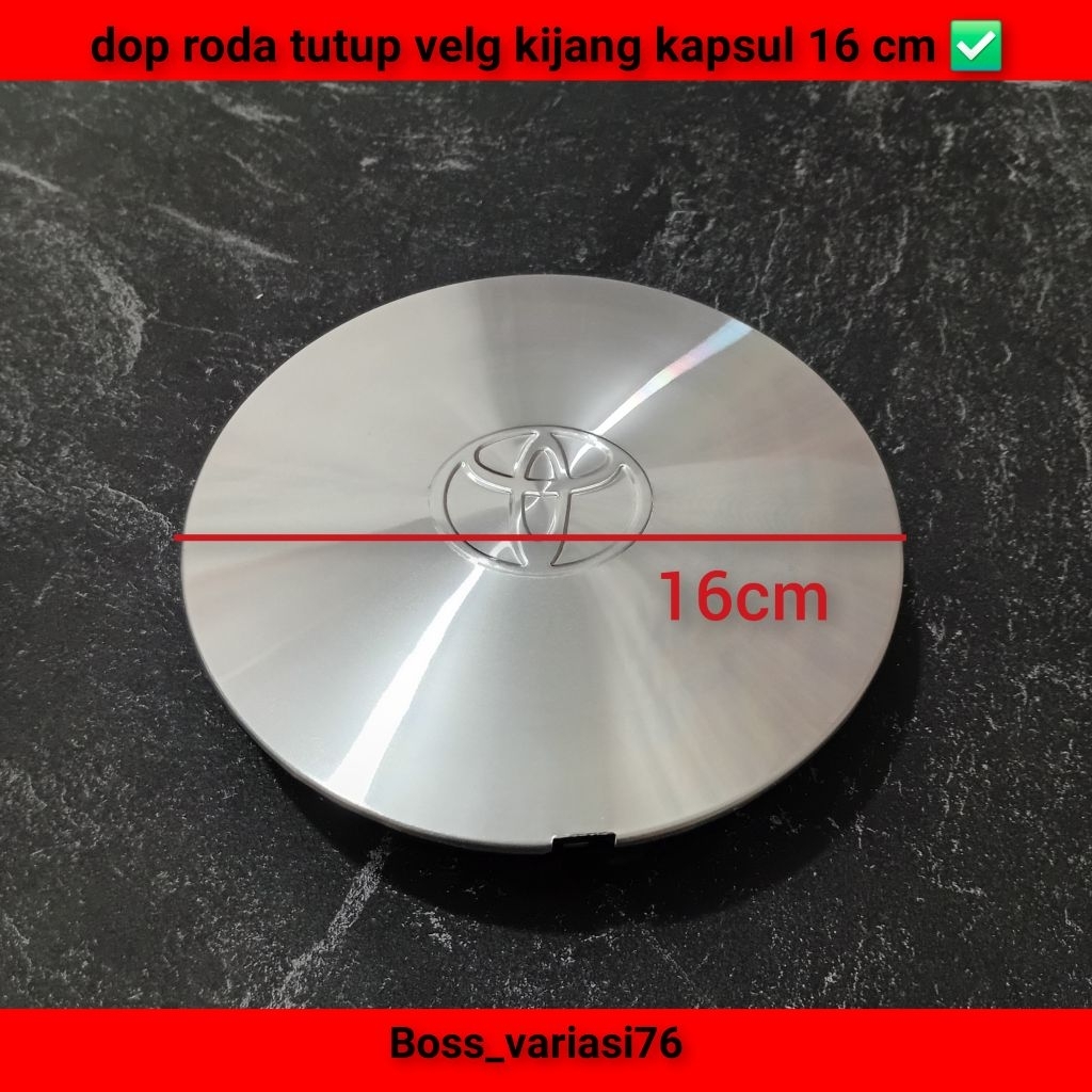 dop roda tutup velg mobil toyota kijang kapsul kijang lgx diameter 16 cm chrome