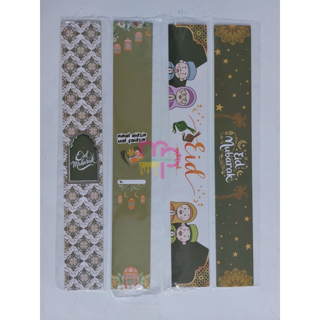 Paper belt stiker hampers idul fitri lebaran