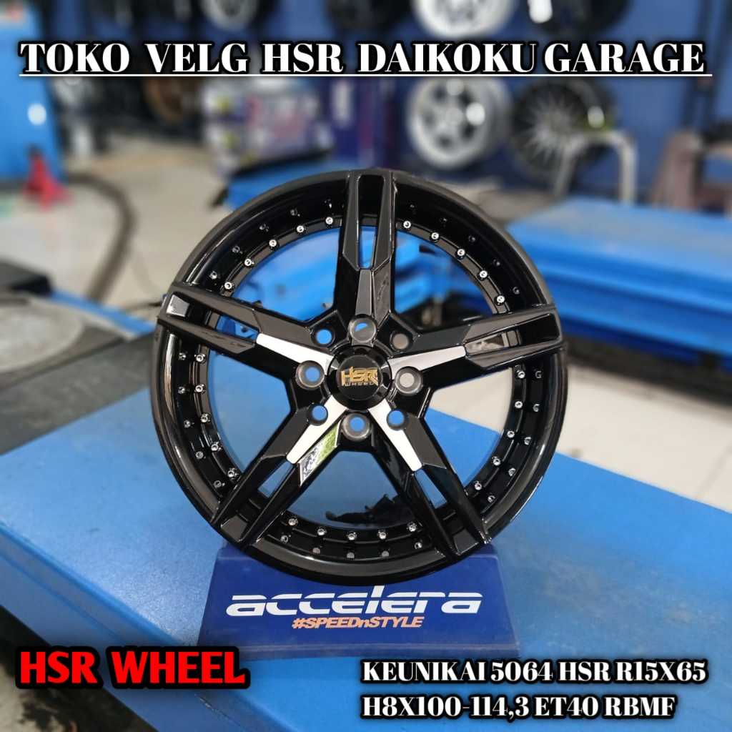 Velg Mobil Rasing Ring 15 Lebar 65 Off-set 40 Lobang 8X100/114,3 Yaris Xenia Sigra Brio dll