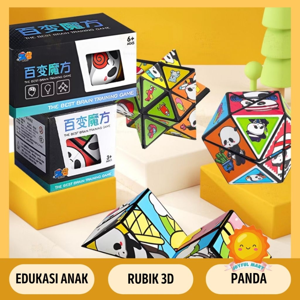 Mainan Rubik Kubus 3D panda