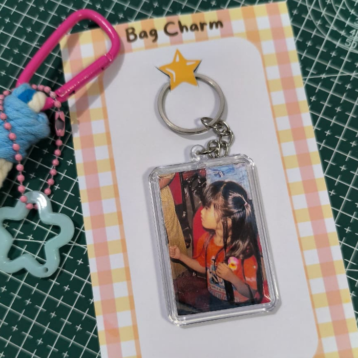 Bag Charm | Keychain Acrylic Photo Custom