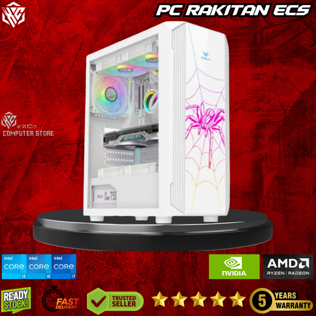 PC Gaming 3 Jutaan Free Fire & Emulator | Ryzen 3 RAM 8GB SSD 128GB HDD 500GB | ECS PRIME